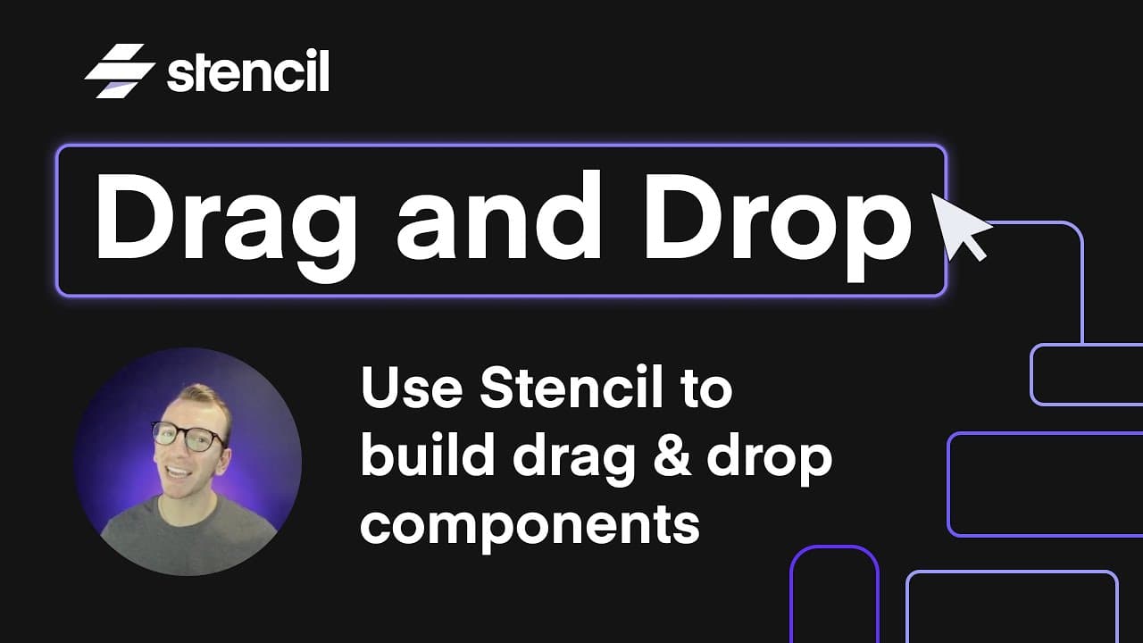 Create Stencil Drag and Drop Components