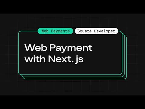Web Payments SDK with React & Next.js